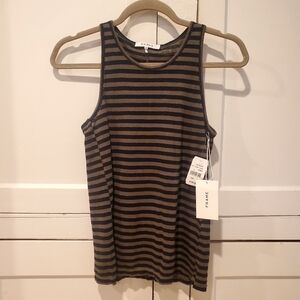 NWT Frame Denim Striped Army tank